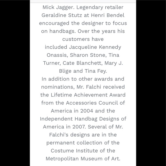 Chi by Carlos Falchi Leather Metallic Bag - Picture 16 of 16